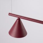 Żyrandol NOX 4L burgund
