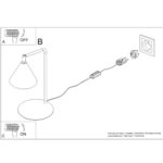Lampa biurkowa NOX taupe