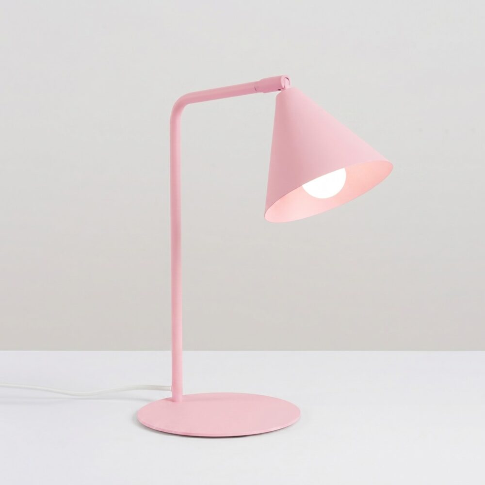 Lampa biurkowa NOX różowa