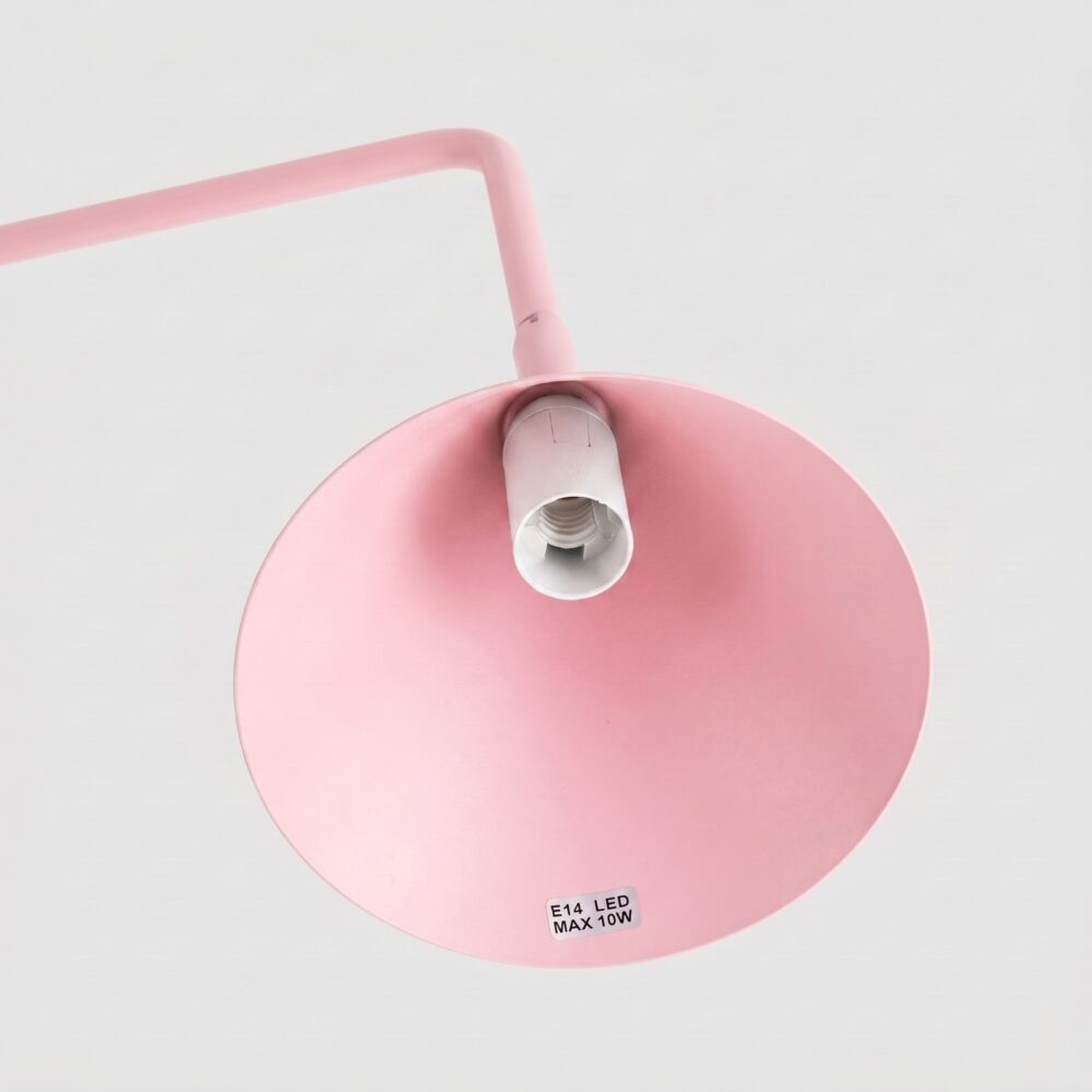 Lampa biurkowa NOX różowa