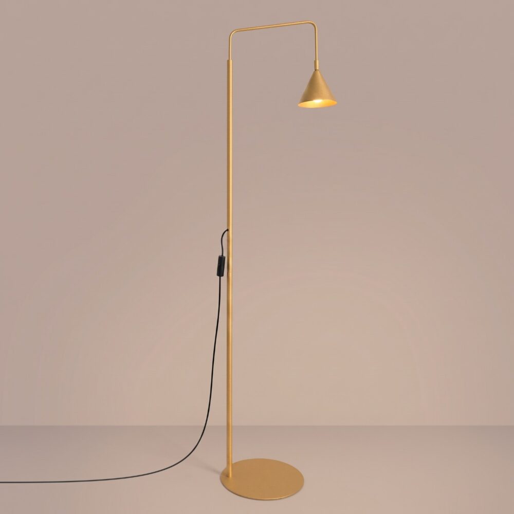 Lampa podłogowa NOX złota