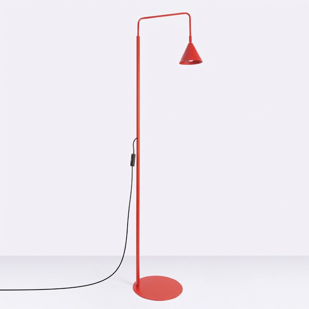 Lampa podłogowa NOX czerwona