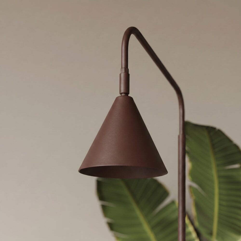 Lampa podłogowa NOX brązowa