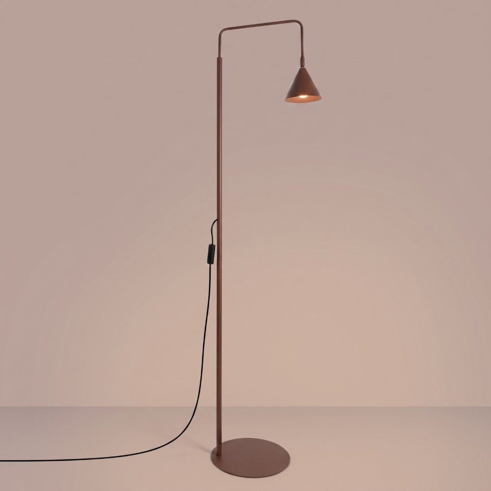 Lampa podłogowa NOX brązowa