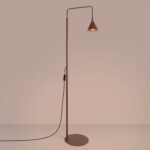 Lampa podłogowa NOX brązowa
